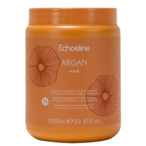 Echosline Argan Maschera per Capelli Sensibilizzati e Trattati 1000 ml