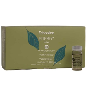 Echosline Energy Lotion Trattamento Energizzante in Fiale per Capelli Fini e Deboli 12x10 ml