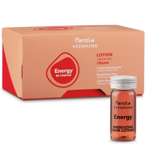 Fanola Vitamins Energy Lotion - Lozione Energizzante in Fiale Capelli Deboli e Fini 12x10 ml